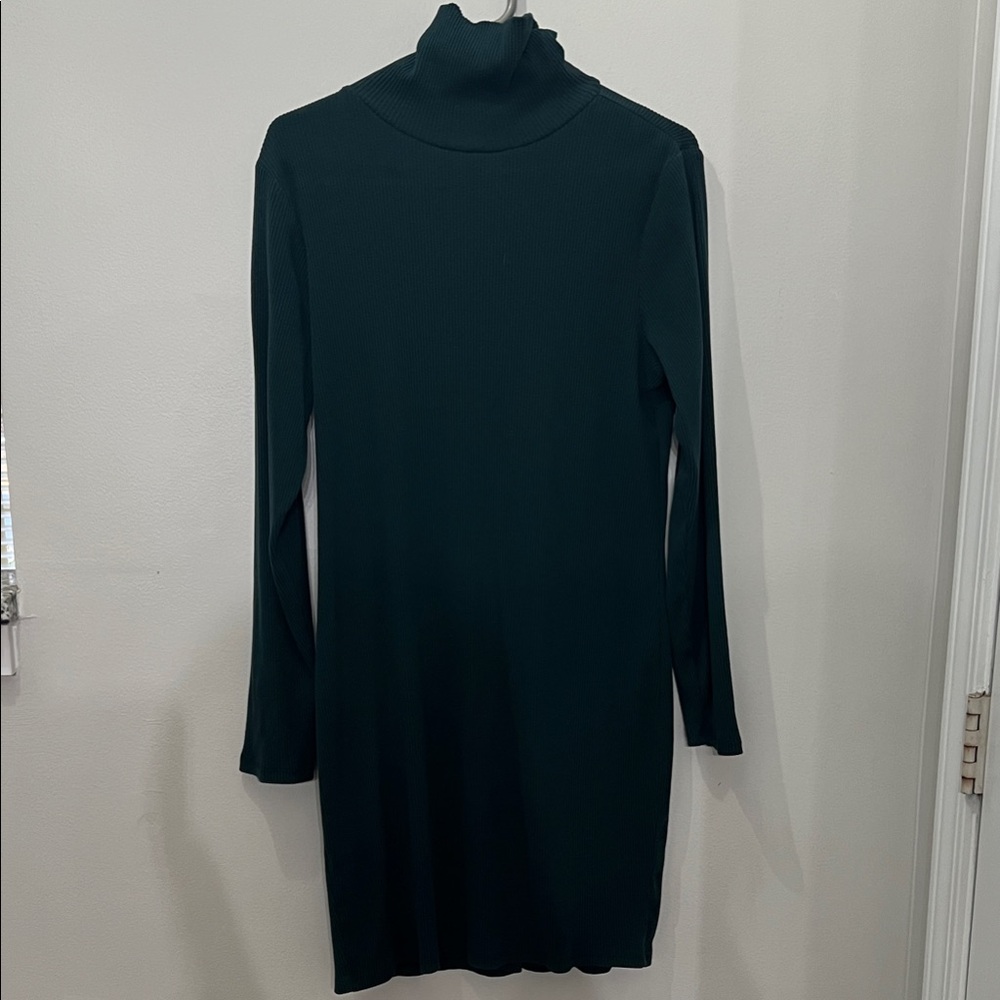 Old Navy Dark Green Long Sleeve Dress